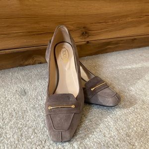 Tods suede loafer 39 1/2
